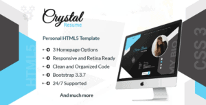 Crystal - Creative Portfolio, Resume and CV HTML Template 