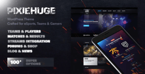 PixieHuge-eSports-Gaming-Theme-For-Clans-Organizations