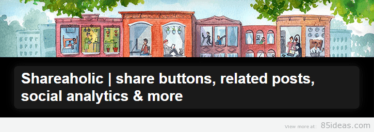 Shareaholic share buttons