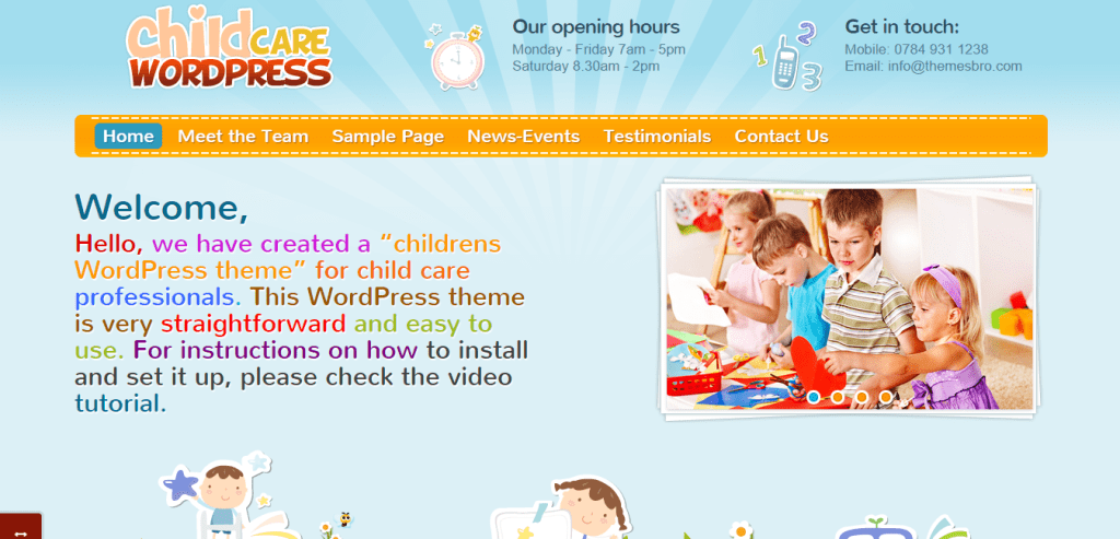 ThemesBro Childcare WordPress Theme