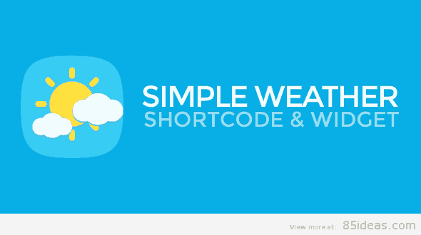 Weather WordPress Shortcode Widget