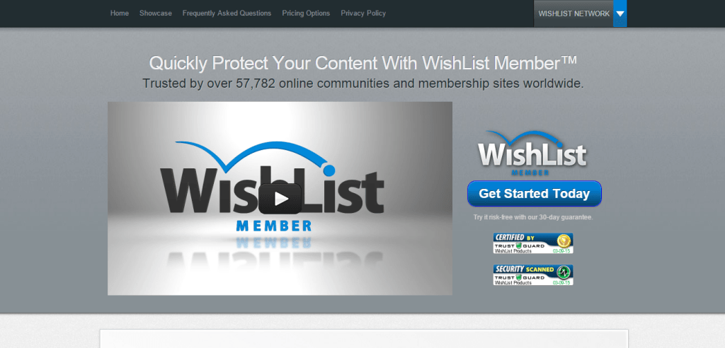 WishList Membership Site Software