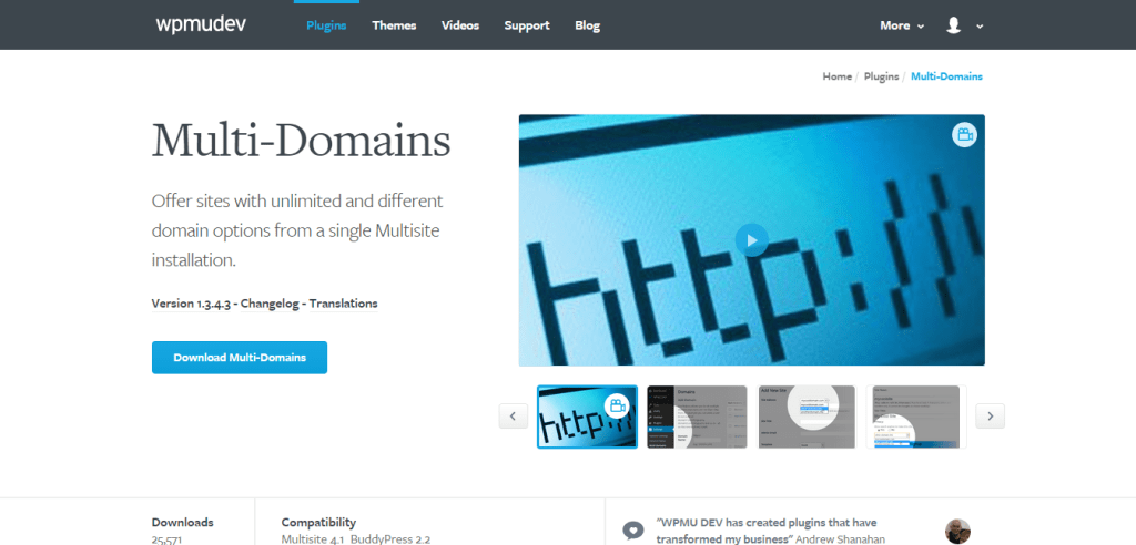 WordPress Multi Domains Plugin