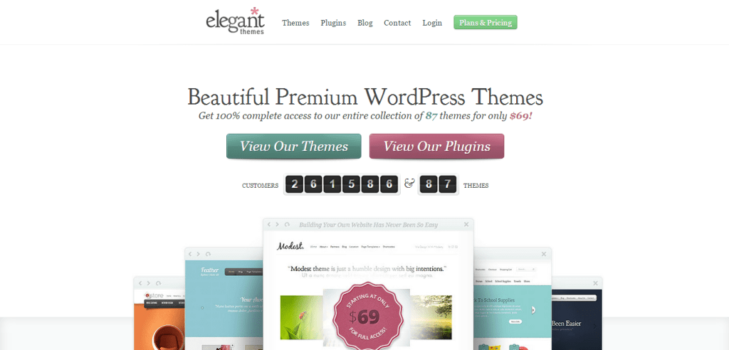WordPress Themes By elegant themes