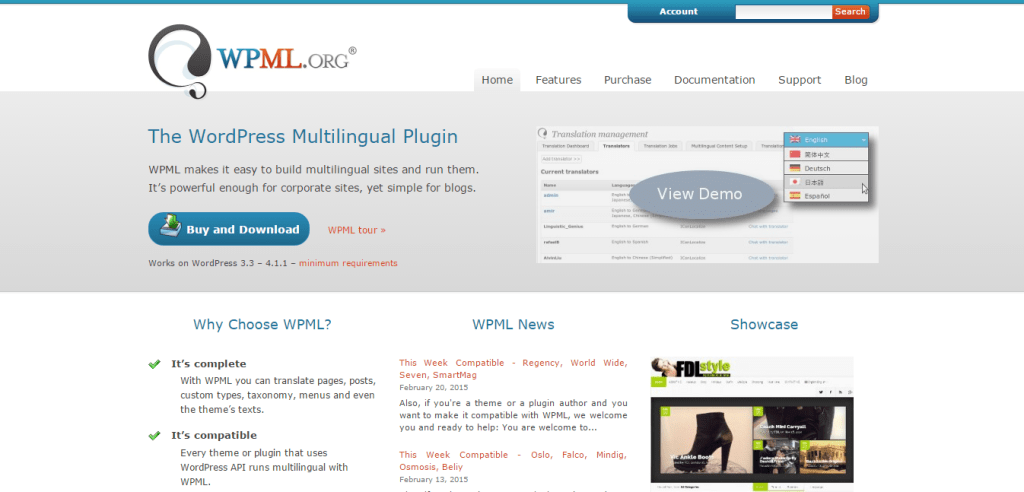 WPML-WordPress Multilingual Plugin